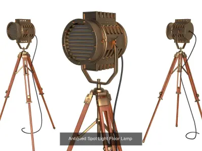 Spotlight Floor Lamp collection 3D Model Pack