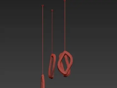 Tech Lighting Pendants 3 3D model