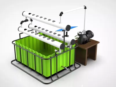 Hydroponics 3D model
