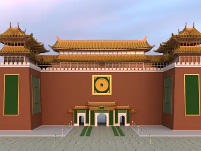Earth Kingdom Royal Palace in ba sing se  3D model