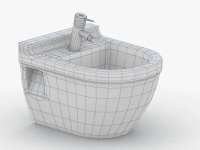 1552 - Toilet Low-poly 3D model