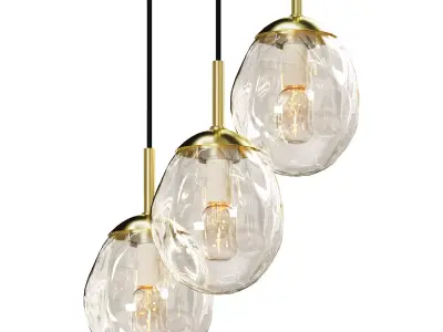 Cluster-Pendelleuchte Amora aus Glas 3D model