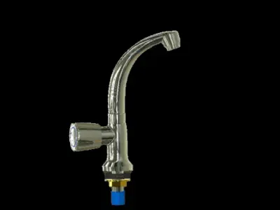 Water tap Moving Pillar cock 3D model 3D model