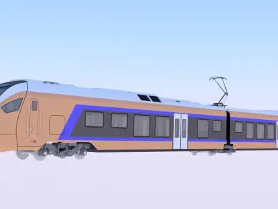 Stadler Flirt train exterior 3D model