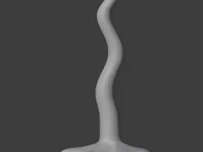 a canndle model snake 3D model