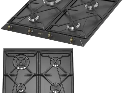 Smeg Kitchen Appliance Collection 3D model