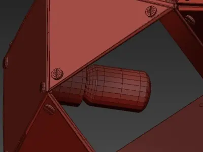 WELLES Long Chandelier von Gabriel Scott 3D model