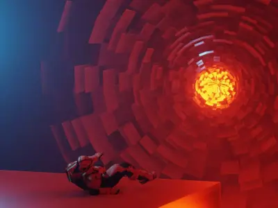 Exterior Sci-Fi Environment Animation 3D model