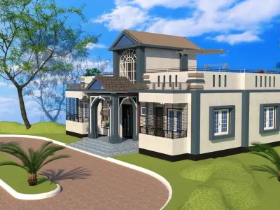 House Exterior Design  3D model buy