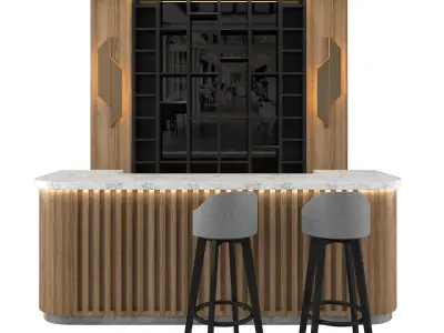 Restaurant Bar 11 3D model