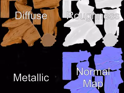 Desert Sand Spire model pack Low-poly 3D model