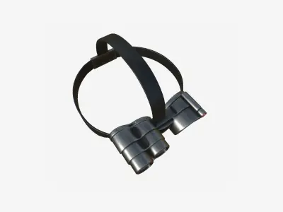 SciFi Glasses J07 Steel - Character Design Fashion Low-poly 3D model