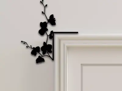 Flower Door Corner Decor 3D print model order