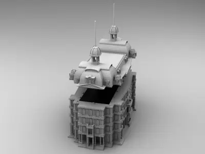 Buisness center in Chicago 3D print model