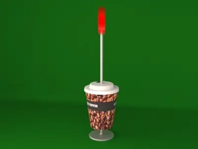 Recharge Station - Cup Low-poly 3D model
