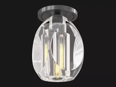 Crystal Flush Mount 3D model