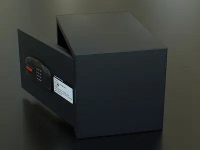 Safety Locker Low-poly 3D model