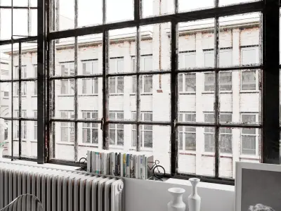  Workplace Interior Cinema4D and Corona Renderer 3D model