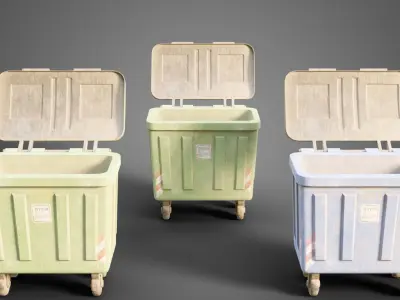 Abandoned city street collection 3D Model Pack