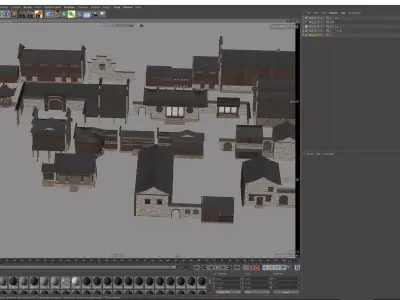  Chinese Hui Style Jiangnan Ancient Building  3D model