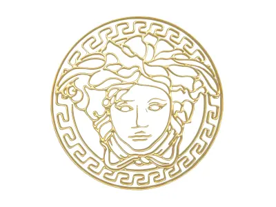 Gianni Versace Logo v1 004 Free low-poly 3D model