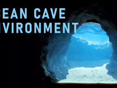 Underwater Cave Environment 3D model
