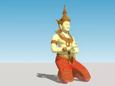 Angkor Wat God 3D model