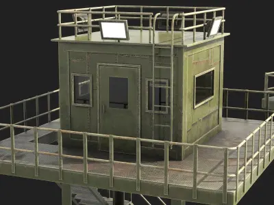 Watchtowers v4 Low-poly 3D model