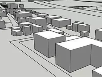 Mass Model city 3D model