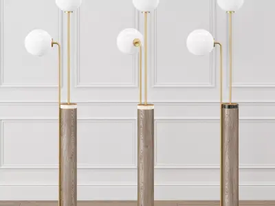 Portland floor lamp 3D model
