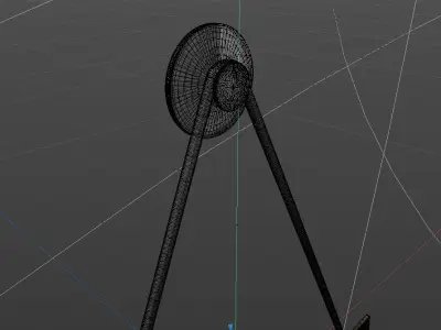 Open door  lable Free 3D model