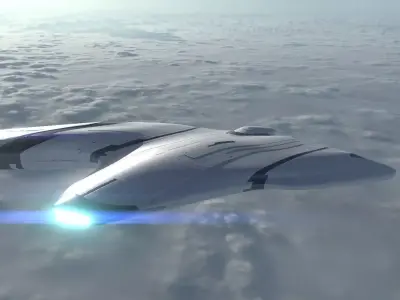 Asymmetric Spaceship 3D model