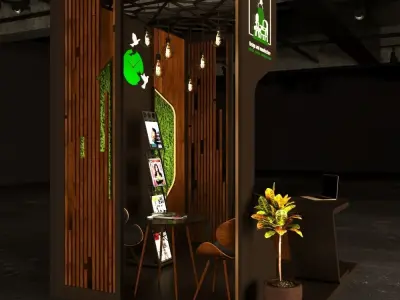 exhibition stand 3D model