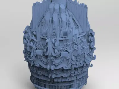 Ocean Cyberpunk Tower 6  3D model