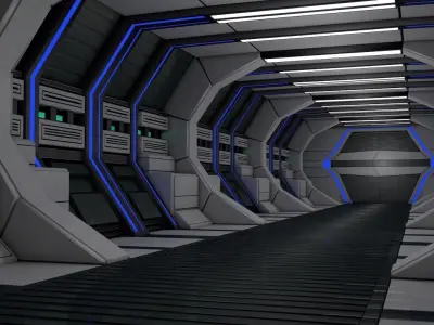 Sci Fi Corridor  3D model