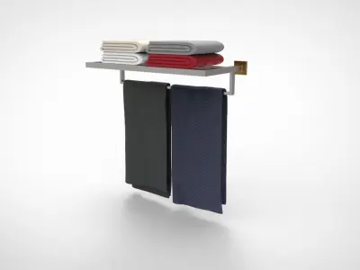 Towel Rack 4 3D model