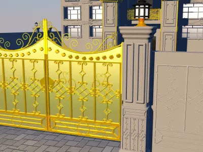 Gate For a House 3D model