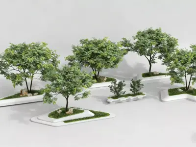 landscape tree pit 3D model