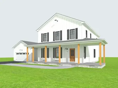 Cape Cod House 15 3D model