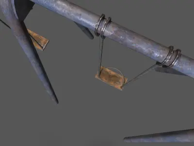 Soviet Oldschool Swing Low-poly 3D model