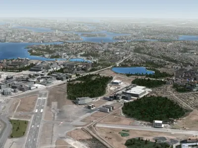 Stockholm Sweden Low-poly 3D model