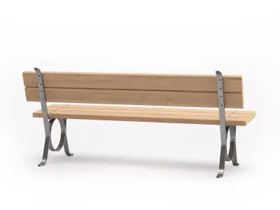 Lita Outdoor Bench 3D model