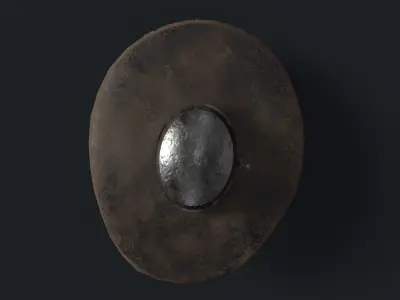 Sci-Fi Bounty Hunter Hat Low-poly 3D model