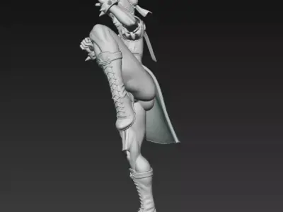 Chun Li from Street Fighter 3D print model