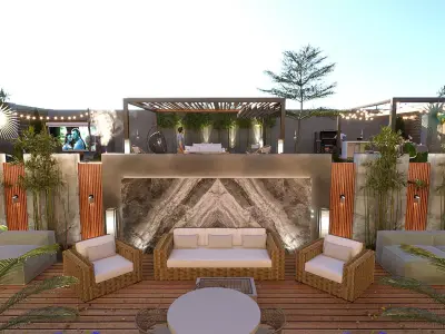 Outdoor Area design  3D model