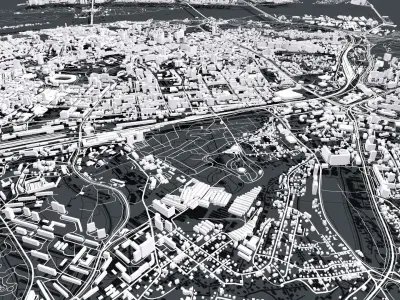 Cityscape Kyiv Ukraine 3D model