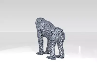 Monkey Voronoi 3D model