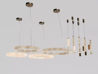 Lightinova Alabaster lamp collection Free 3D model