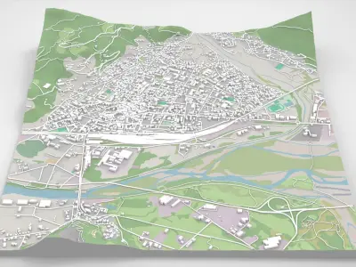 Cityscape Domodossola Italy  3D model