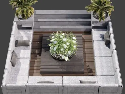 SITTING AREA NO13 A 3D model